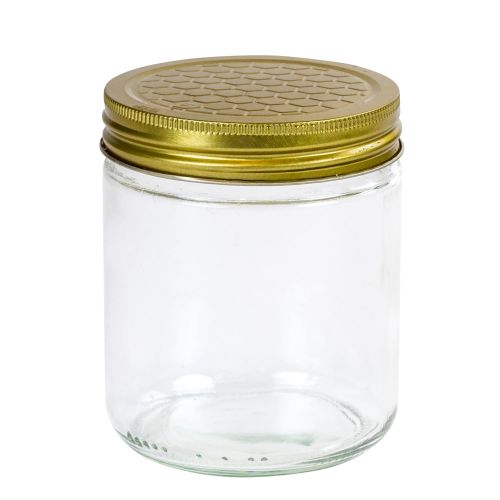Schraubglas mit goldenem Deckel