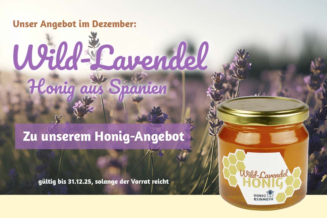 Unser Dezember-Angebot: Wild-Lavendel Honig aus Spanien