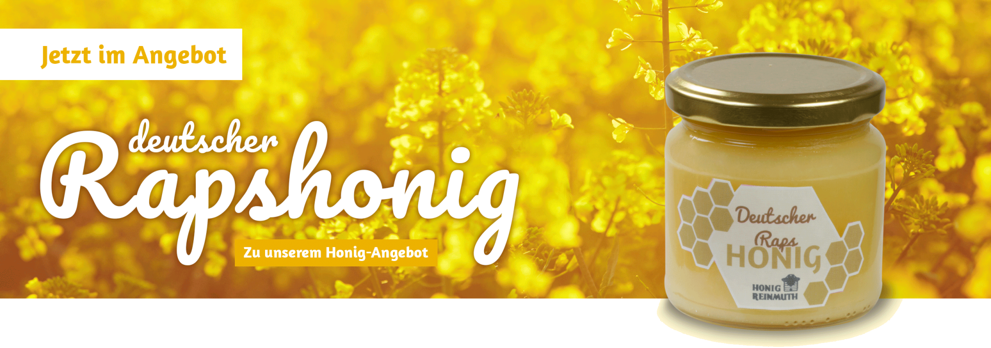 Unser Angebot im August: Deutscher Rapshonig